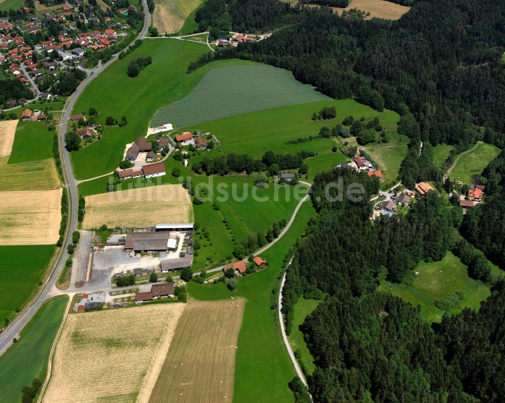 Luftbild Wenamühle - Dorf - Ansicht am Rande Waldgebieten in Wenamühle im Bundesland Bayern, Deutschland