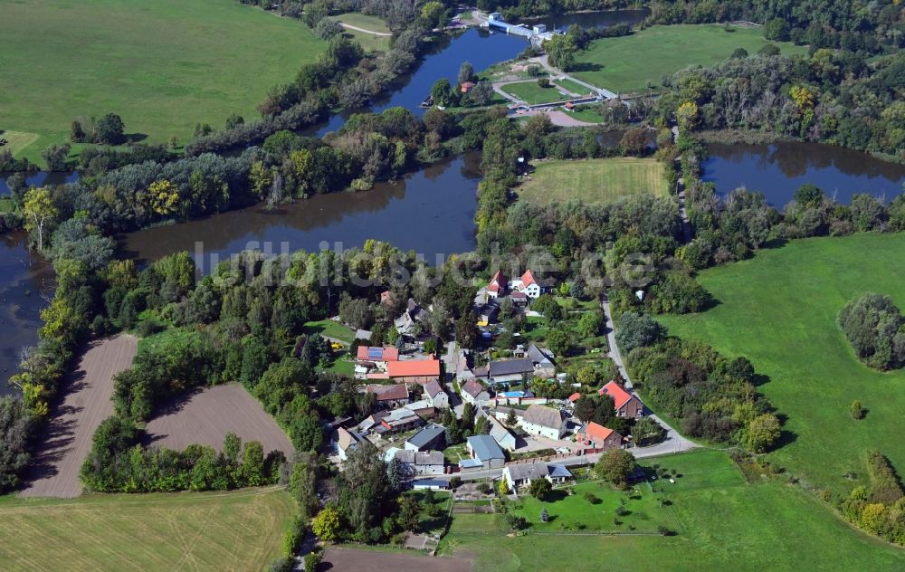 Luftaufnahme Rattmannsdorf - Dorf - Ansicht in Rattmannsdorf im Bundesland Sachsen-Anhalt, Deutschland