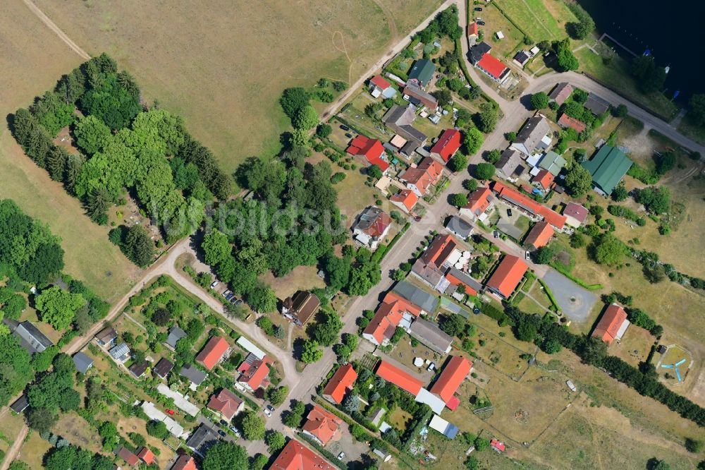 Luftaufnahme Rheinsberg - Dorf - Ansicht in Rheinsberg im Bundesland Brandenburg, Deutschland