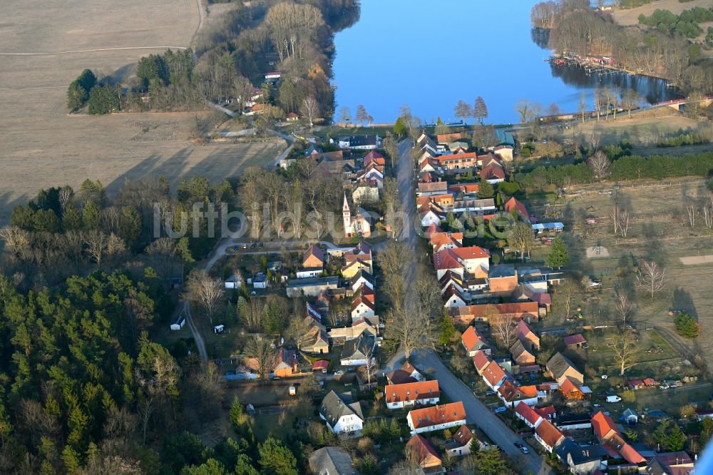 Luftbild Rheinsberg - Dorf - Ansicht in Rheinsberg im Bundesland Brandenburg, Deutschland