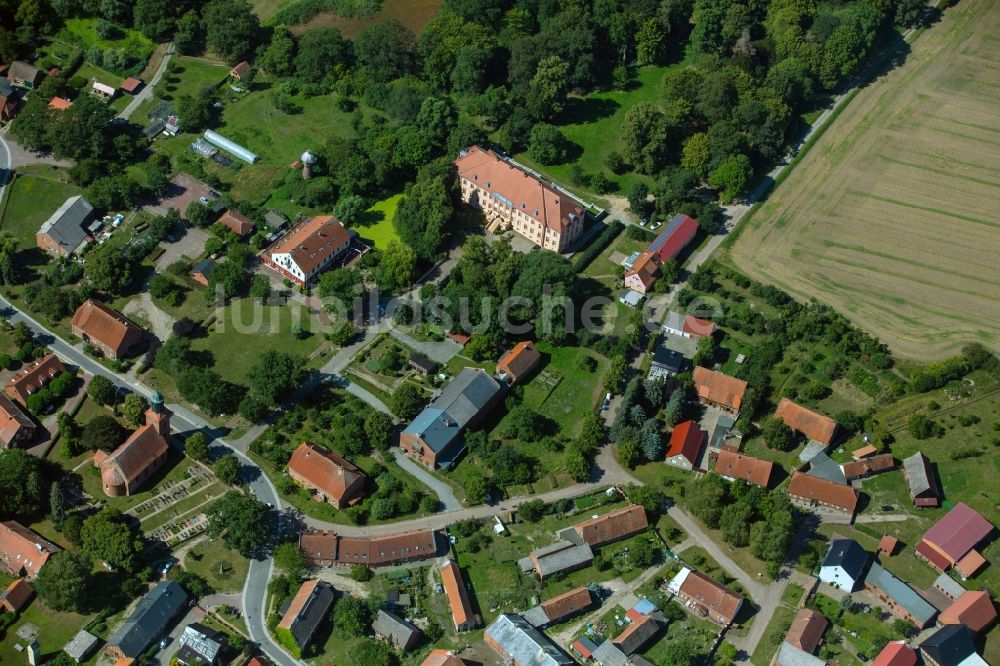 Luftbild Rühstädt - Dorf - Ansicht in Rühstädt im Bundesland Brandenburg, Deutschland