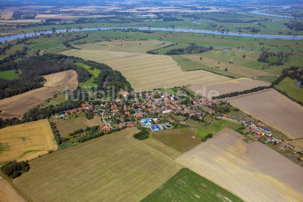 Rühstädt von oben - Dorf - Ansicht in Rühstädt im Bundesland Brandenburg, Deutschland