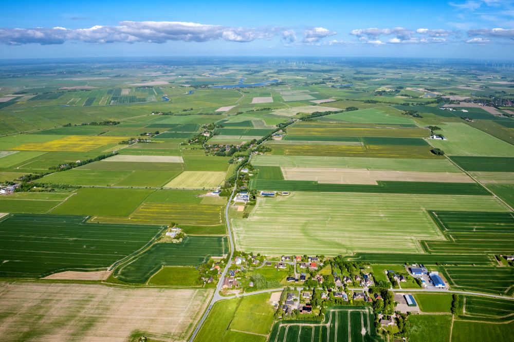 Rodenäs aus der Vogelperspektive: Dorf - Ansicht in Rodenäs im Bundesland Schleswig-Holstein, Deutschland