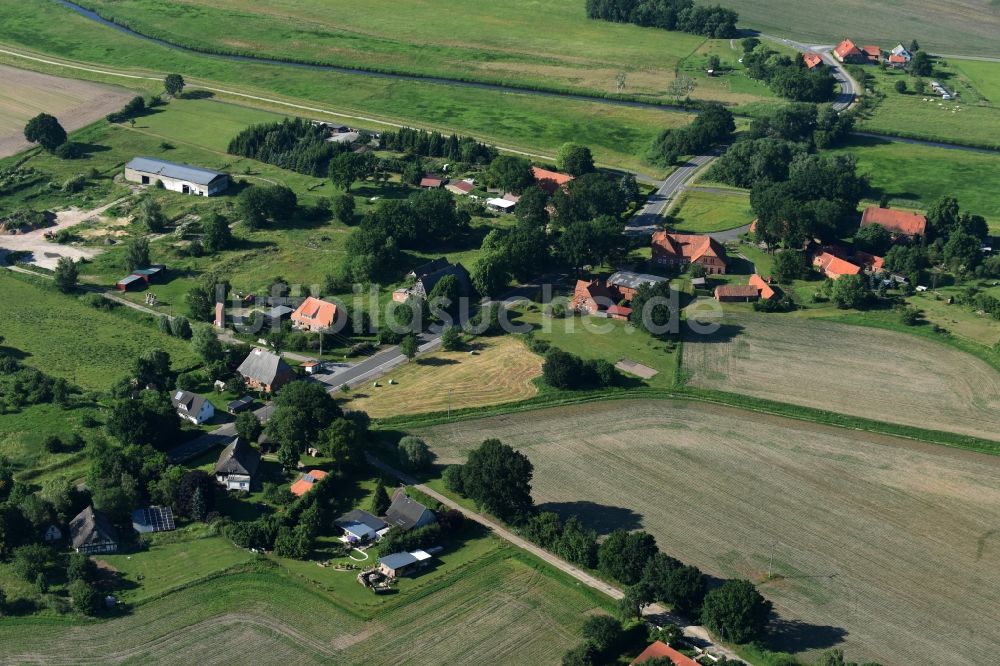 Luftaufnahme Rosien - Dorf - Ansicht von Rosien im Bundesland Niedersachsen