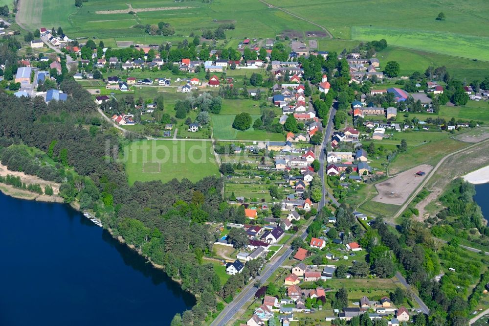 Ruhlsdorf aus der Vogelperspektive: Dorf - Ansicht in Ruhlsdorf im Bundesland Brandenburg, Deutschland