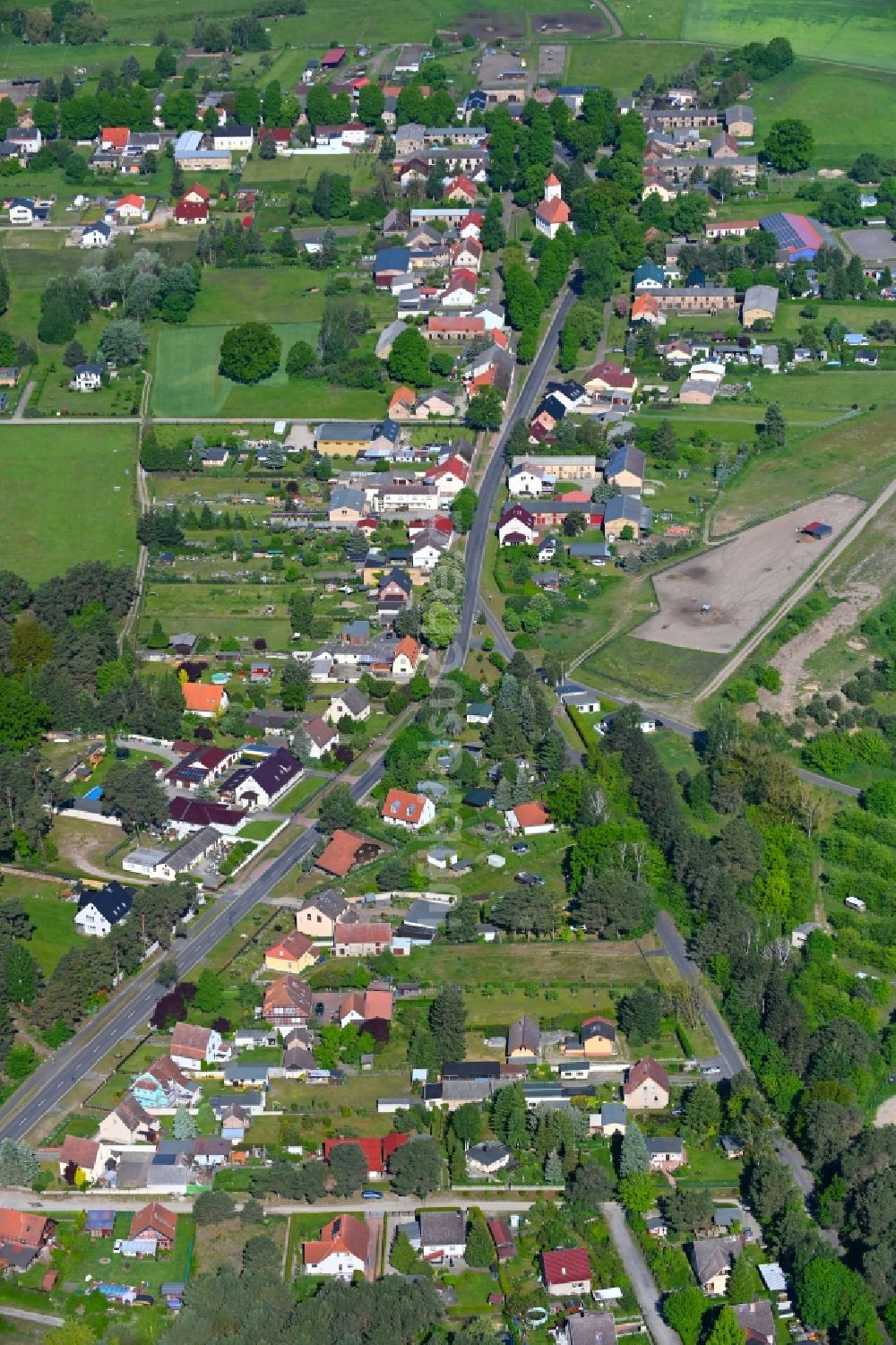 Luftbild Ruhlsdorf - Dorf - Ansicht in Ruhlsdorf im Bundesland Brandenburg, Deutschland