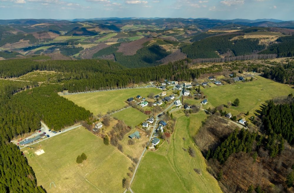 Schanze von oben - Dorf - Ansicht in Schanze im Bundesland Nordrhein-Westfalen, Deutschland