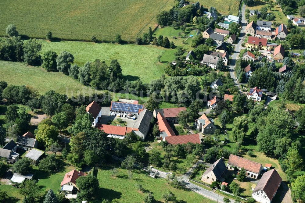 Luftbild Schönberg - Dorf - Ansicht von Schönberg im Bundesland Sachsen