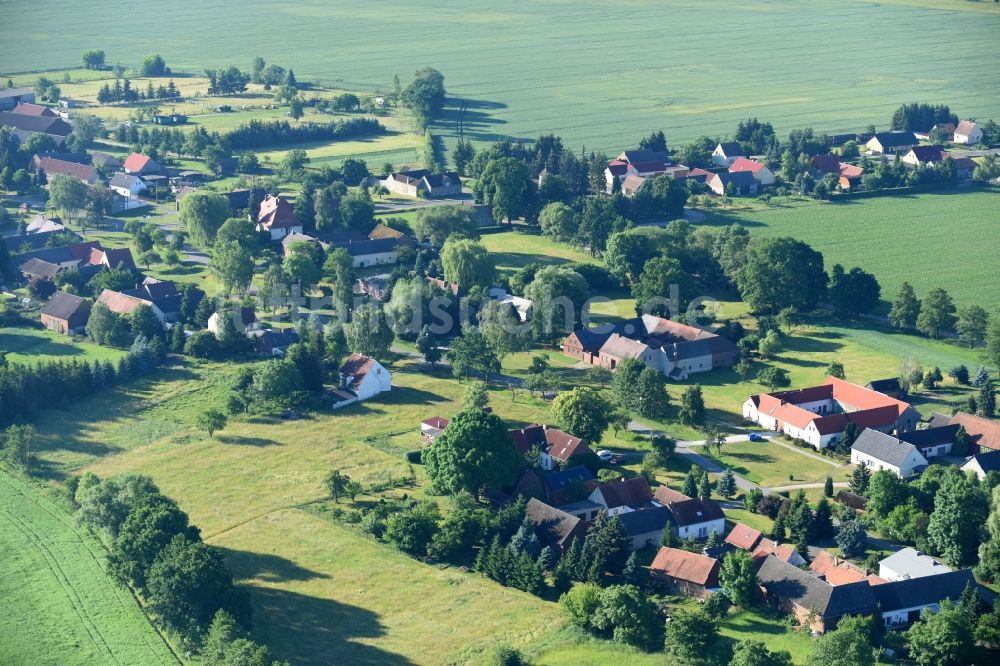 Schönewalde von oben - Dorf - Ansicht in Schönewalde im Bundesland Brandenburg, Deutschland
