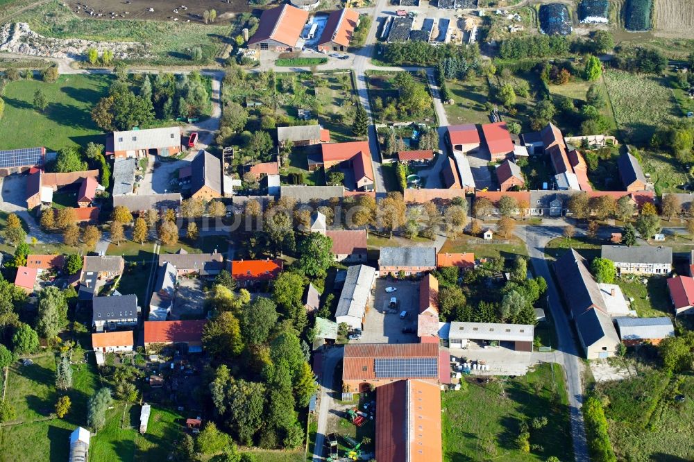 Luftaufnahme Schönhagen - Dorf - Ansicht in Schönhagen im Bundesland Brandenburg, Deutschland