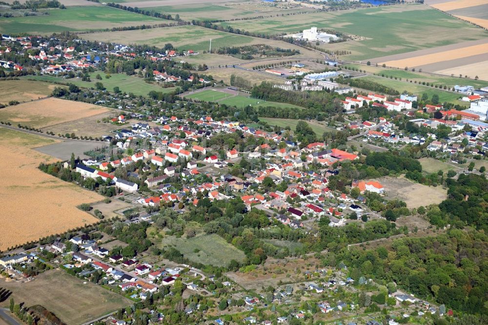 Luftaufnahme Schortewitz - Dorf - Ansicht in Schortewitz im Bundesland Sachsen-Anhalt, Deutschland