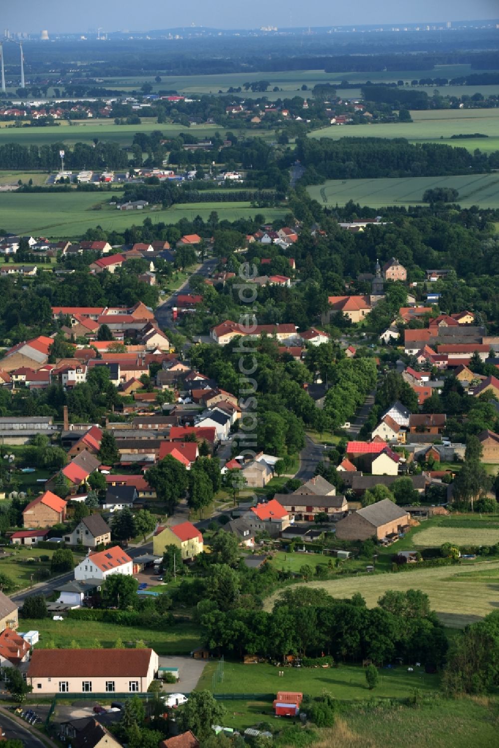 Luftbild Schwante - Dorf - Ansicht von Schwante im Bundesland Brandenburg