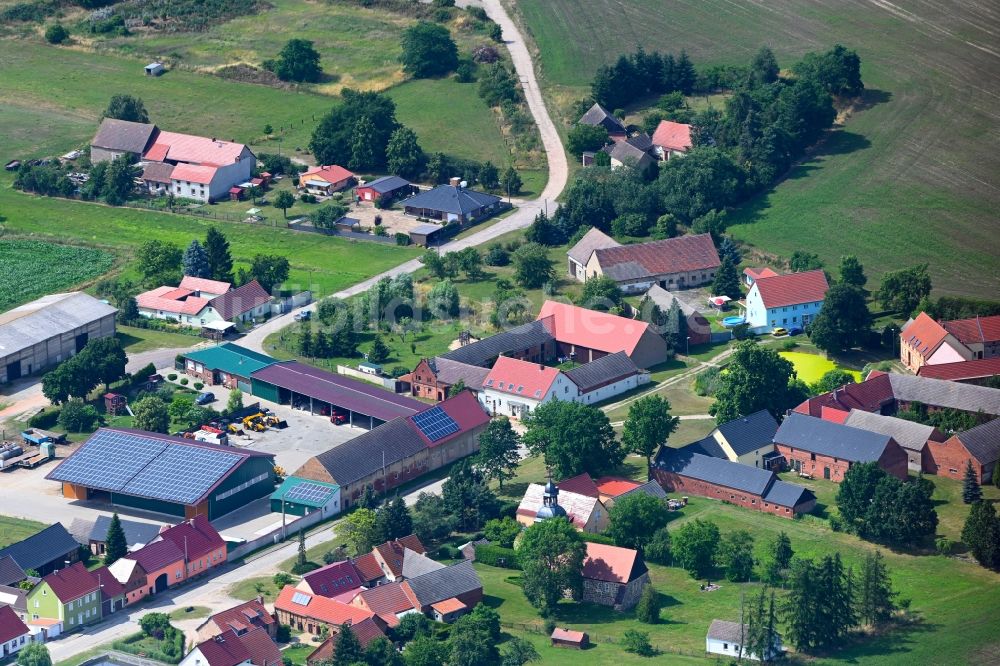 Sernow von oben - Dorf - Ansicht in Sernow im Bundesland Brandenburg, Deutschland
