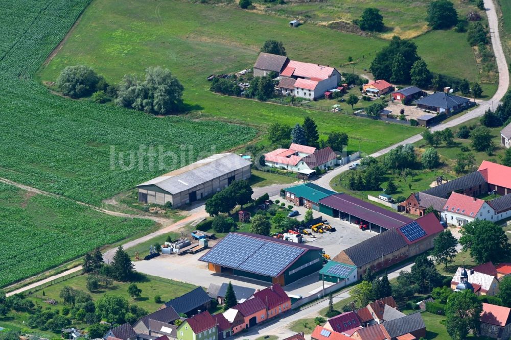Luftbild Sernow - Dorf - Ansicht in Sernow im Bundesland Brandenburg, Deutschland