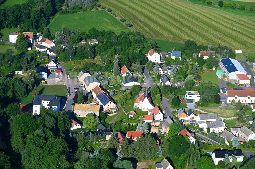 Sitten aus der Vogelperspektive: Dorf - Ansicht in Sitten im Bundesland Sachsen, Deutschland