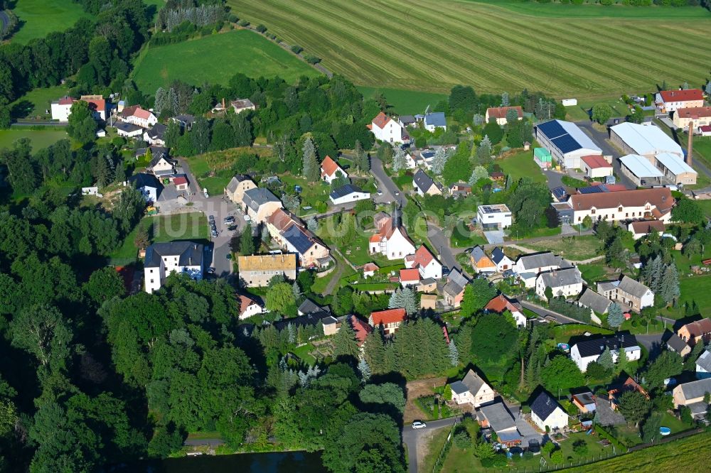 Luftbild Sitten - Dorf - Ansicht in Sitten im Bundesland Sachsen, Deutschland