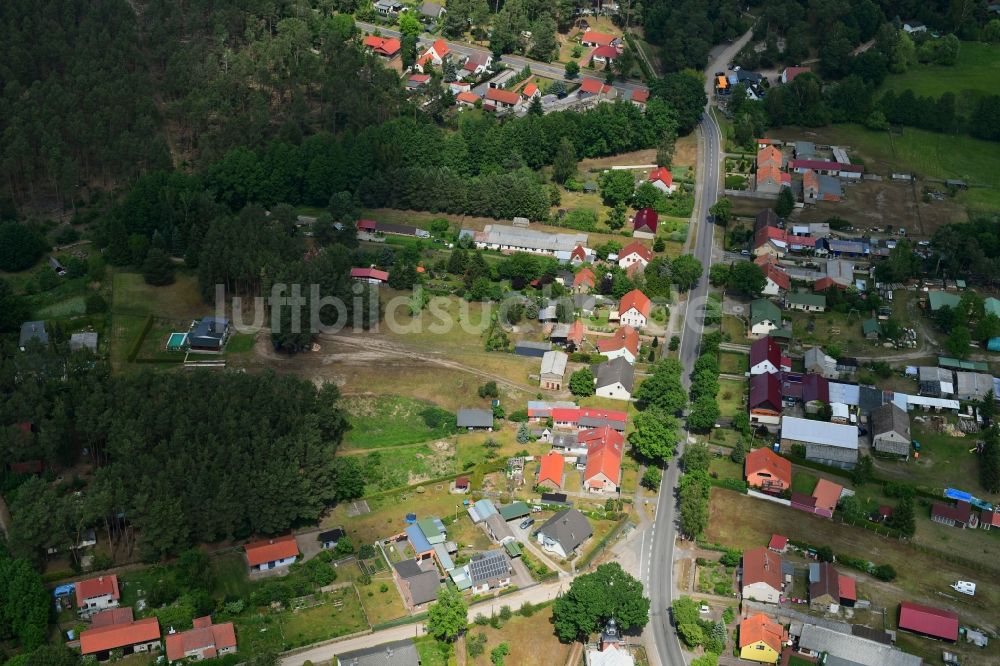 Luftaufnahme Sophienstädt - Dorf - Ansicht in Sophienstädt im Bundesland Brandenburg, Deutschland