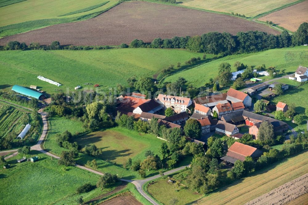 Luftbild Stedebach - Dorf - Ansicht in Stedebach im Bundesland Hessen, Deutschland