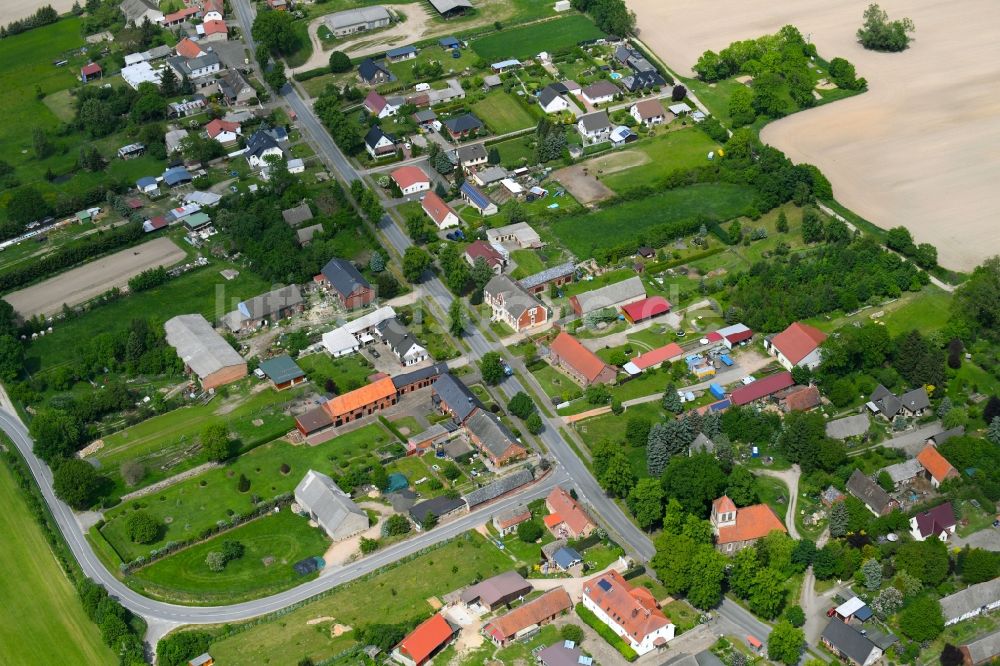 Luftaufnahme Steffenshagen - Dorf - Ansicht in Steffenshagen im Bundesland Brandenburg, Deutschland