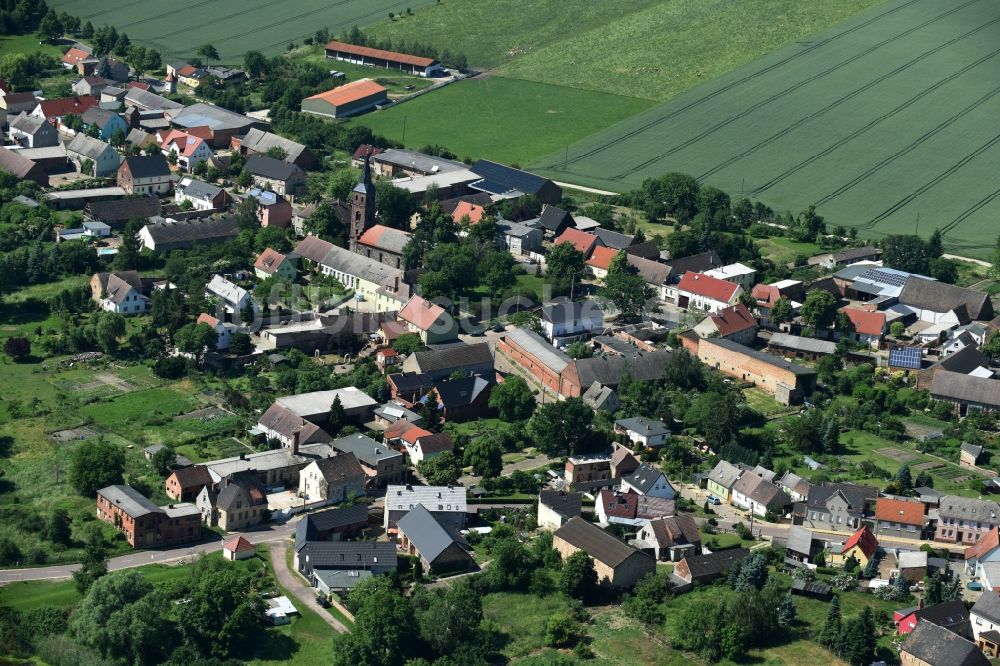Luftaufnahme Steutz - Dorf - Ansicht von Steutz im Bundesland Sachsen-Anhalt