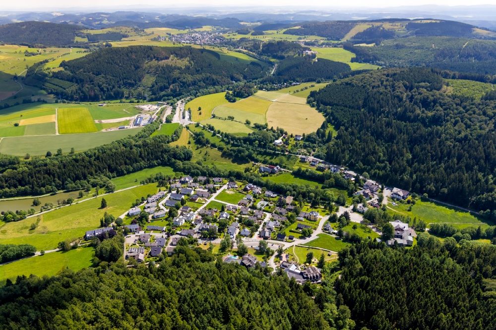 Luftbild Stryck - Dorf - Ansicht in Stryck im Bundesland Hessen, Deutschland