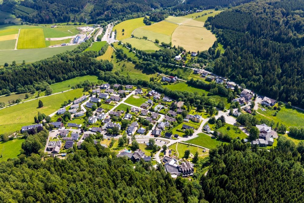 Luftaufnahme Stryck - Dorf - Ansicht in Stryck im Bundesland Hessen, Deutschland