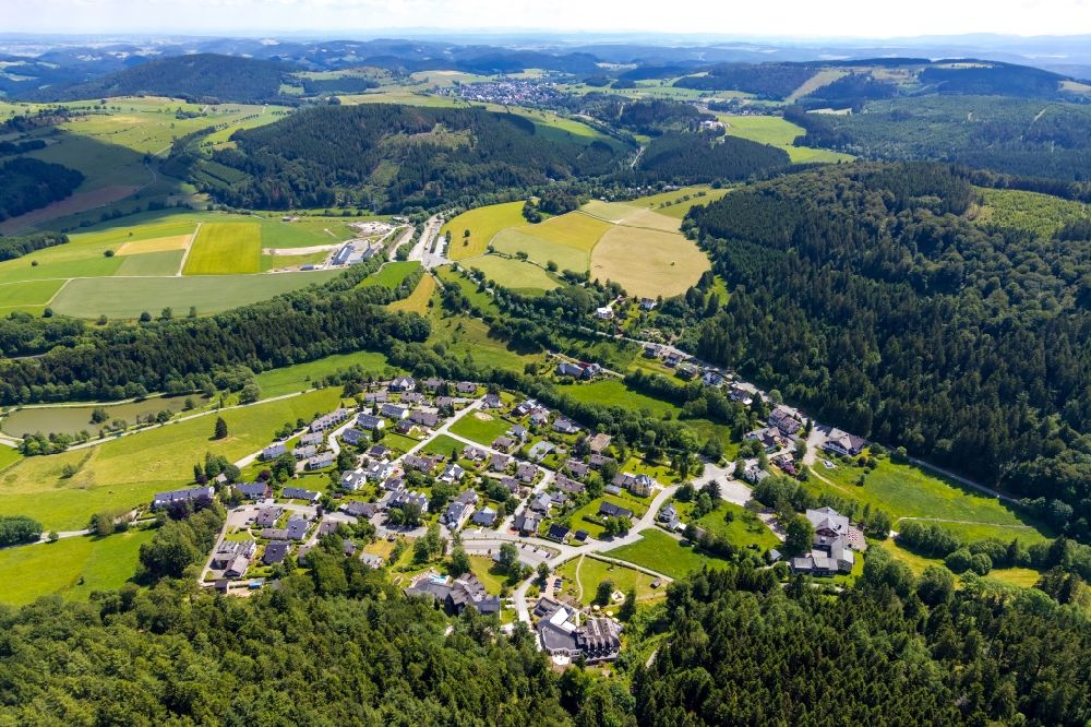 Stryck von oben - Dorf - Ansicht in Stryck im Bundesland Hessen, Deutschland