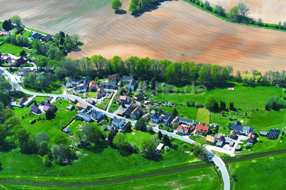Luftaufnahme Teicha - Dorf - Ansicht in Teicha im Bundesland Sachsen, Deutschland