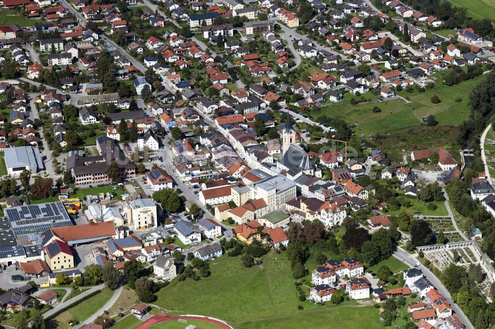 Teisendorf von oben - Dorf - Ansicht in Teisendorf im Bundesland Bayern, Deutschland