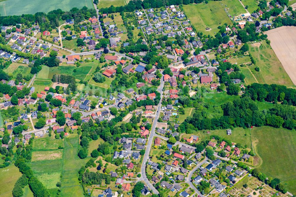 Luftaufnahme Toppenstedt - Dorf - Ansicht in Toppenstedt im Bundesland Niedersachsen, Deutschland