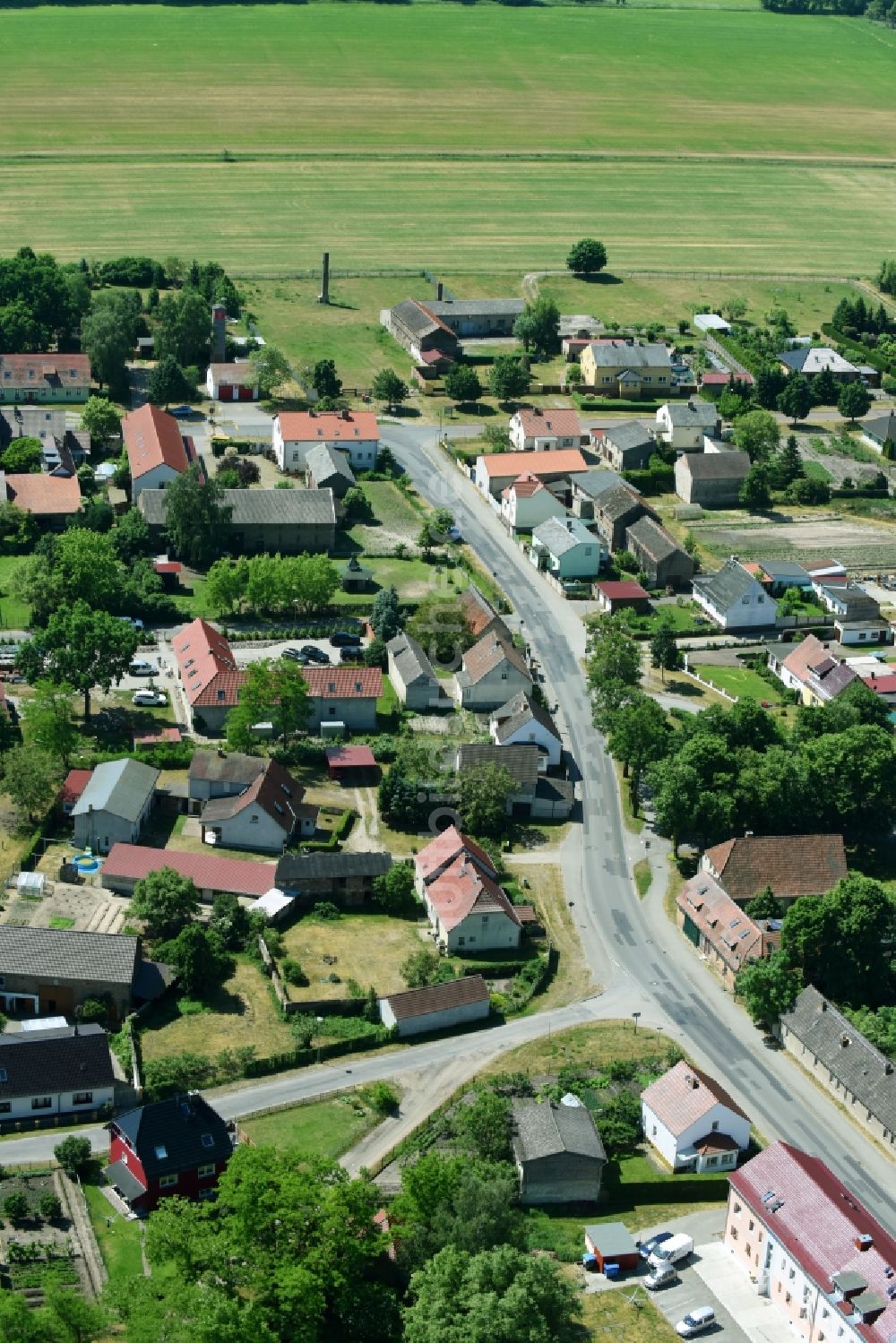 Luftbild Trechwitz - Dorf - Ansicht in Trechwitz im Bundesland Brandenburg, Deutschland