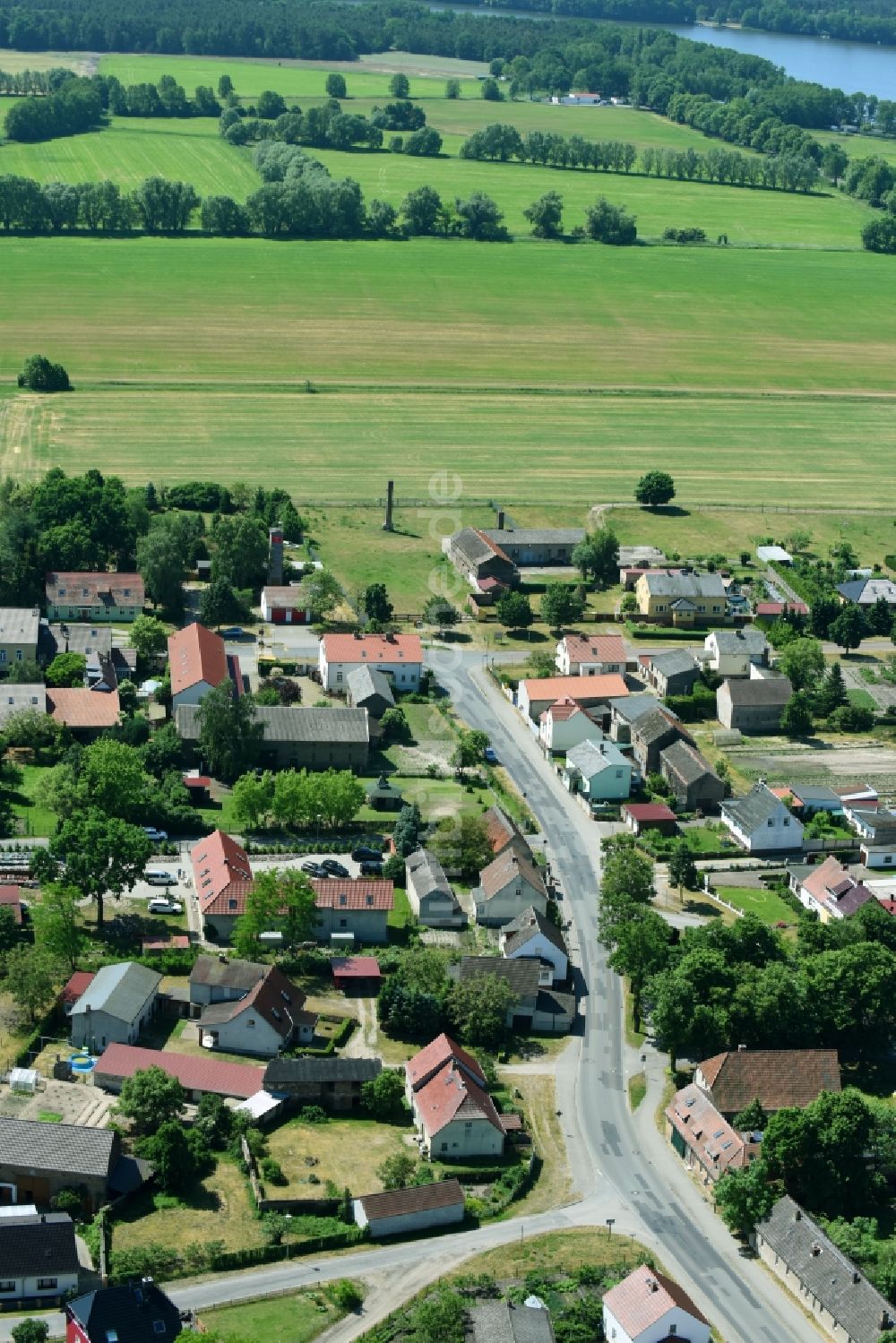 Luftaufnahme Trechwitz - Dorf - Ansicht in Trechwitz im Bundesland Brandenburg, Deutschland