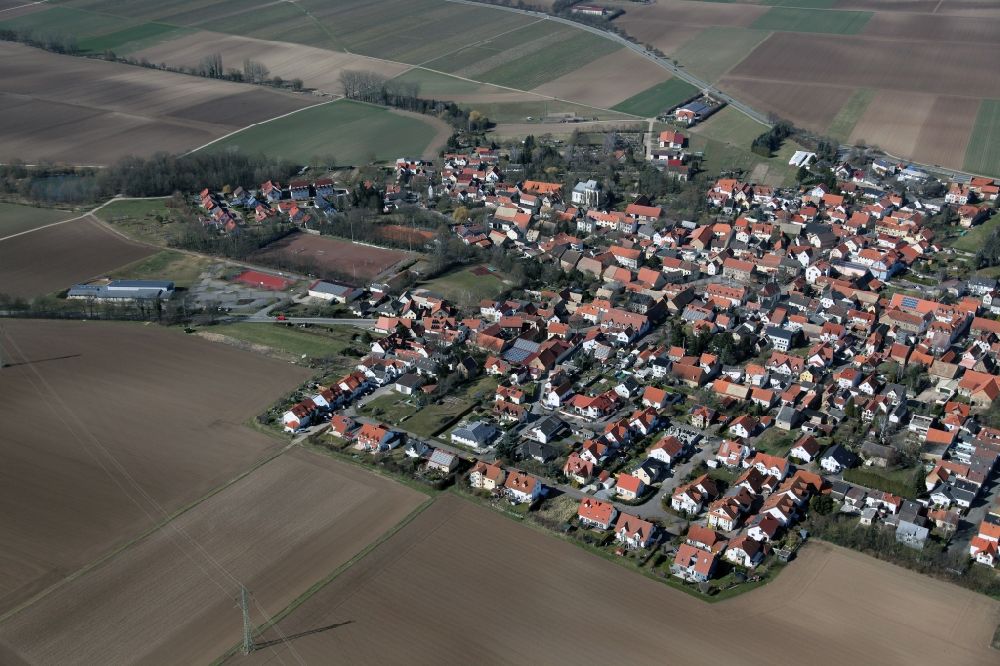 Luftaufnahme Undenheim - Dorf - Ansicht von Undenheim im Bundesland Rheinland-Pfalz