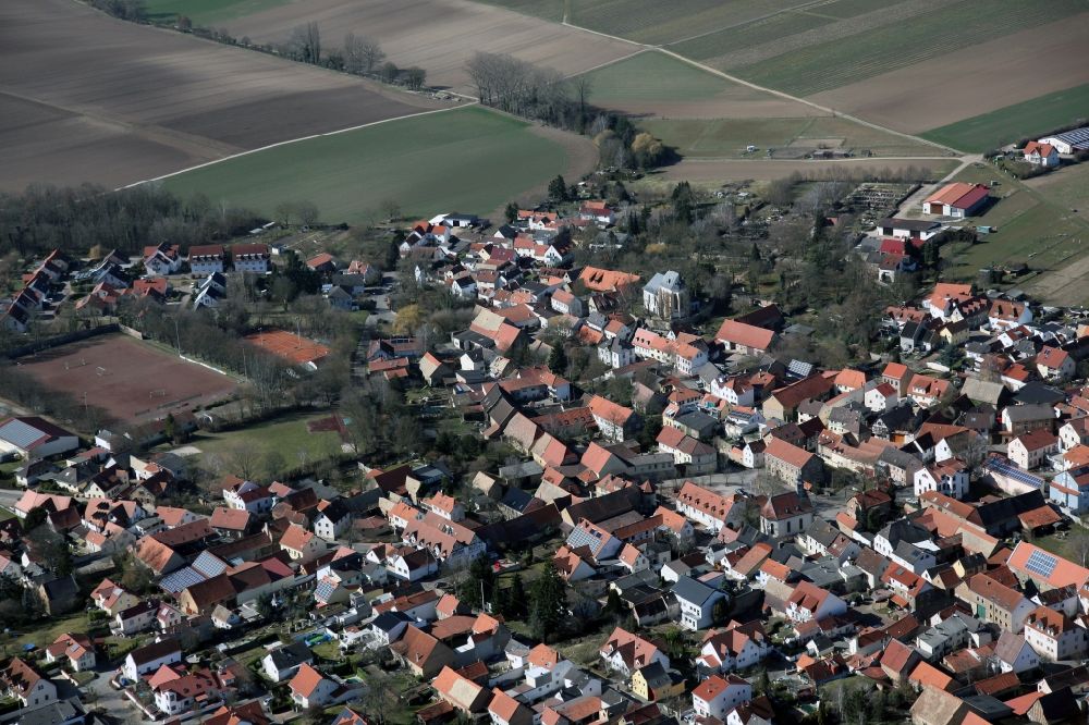 Luftbild Undenheim - Dorf - Ansicht von Undenheim im Bundesland Rheinland-Pfalz