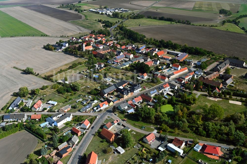 Vehlitz aus der Vogelperspektive: Dorf - Ansicht in Vehlitz im Bundesland Sachsen-Anhalt, Deutschland