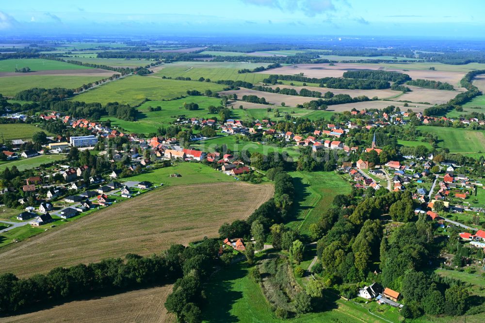 Luftaufnahme Vellahn - Dorf - Ansicht von Vellahn im Bundesland Mecklenburg-Vorpommern