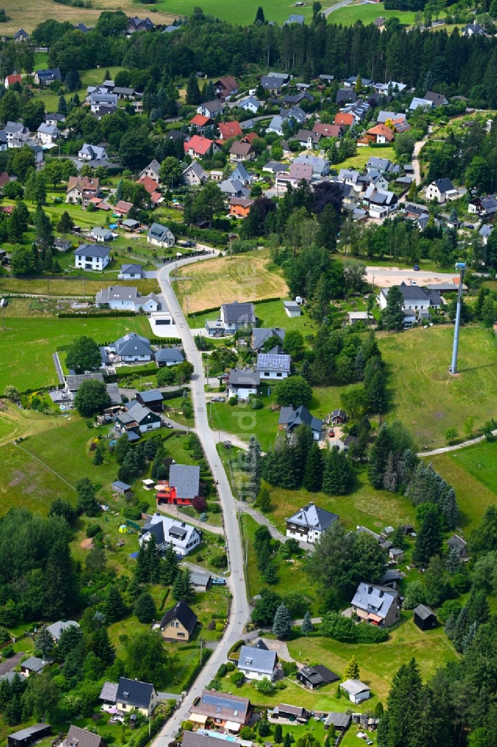 Luftbild Vogelsgrün - Dorf - Ansicht in Vogelsgrün im Bundesland Sachsen, Deutschland