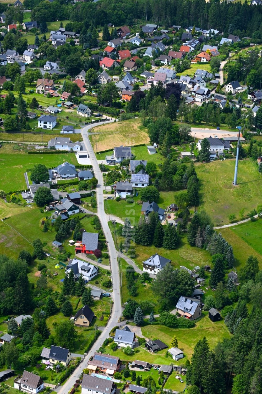 Luftaufnahme Vogelsgrün - Dorf - Ansicht in Vogelsgrün im Bundesland Sachsen, Deutschland
