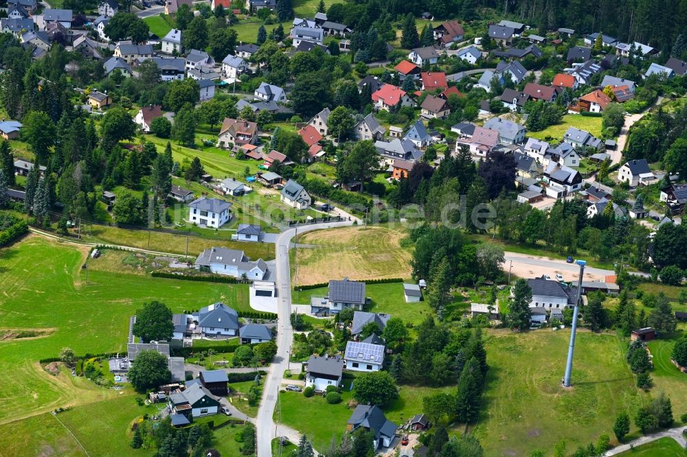Vogelsgrün von oben - Dorf - Ansicht in Vogelsgrün im Bundesland Sachsen, Deutschland