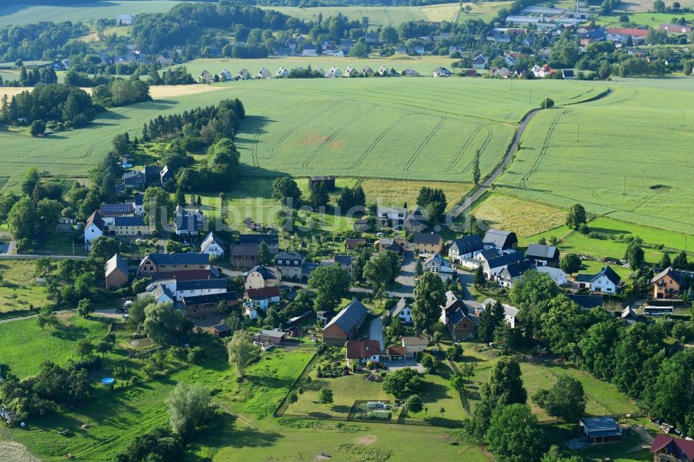 Luftaufnahme Waltersdorf - Dorf - Ansicht in Waltersdorf im Bundesland Thüringen, Deutschland