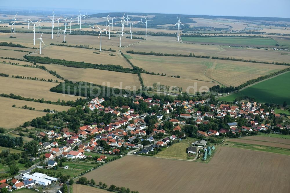 Wangenheim aus der Vogelperspektive: Dorf - Ansicht von Wangenheim im Bundesland Thüringen
