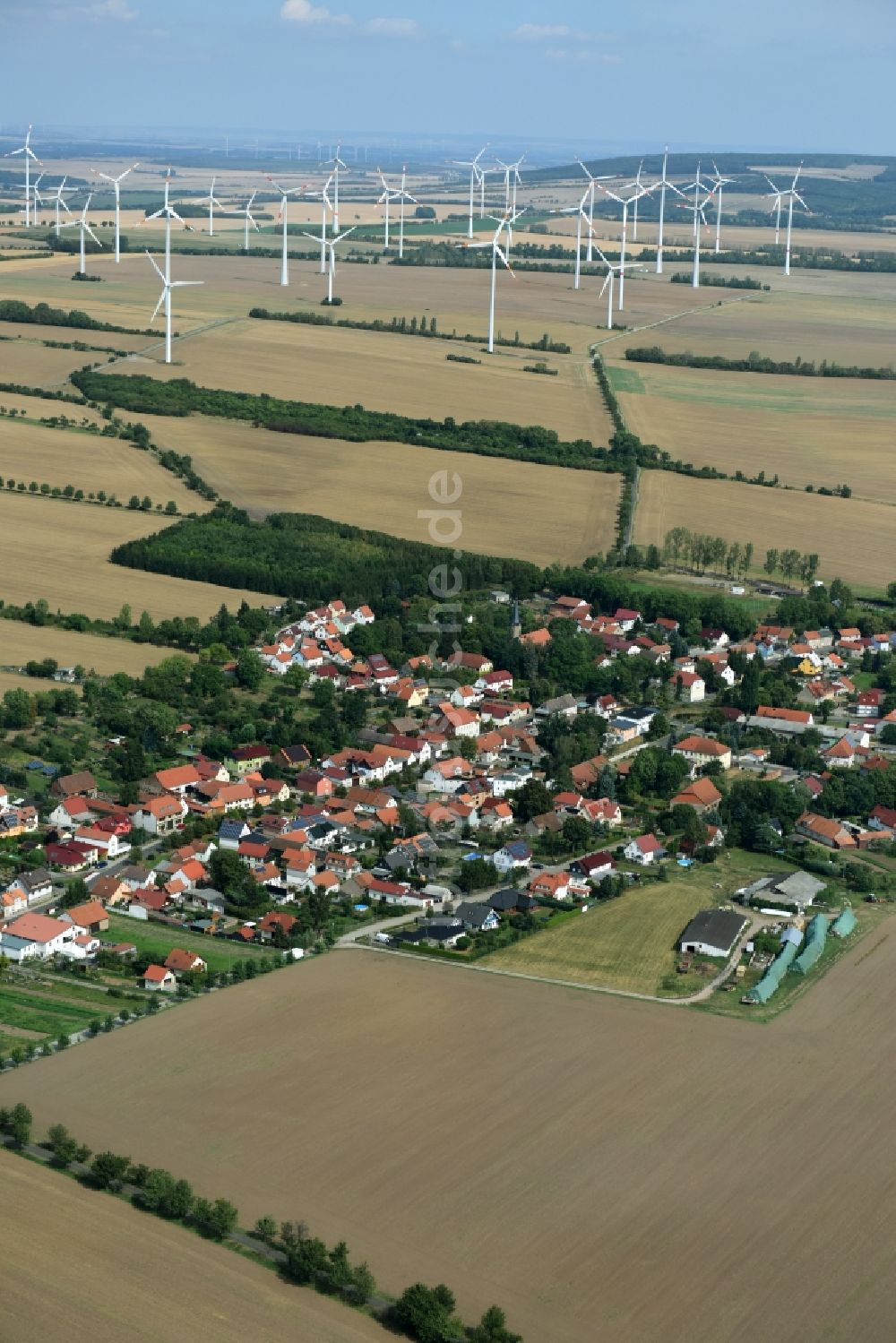 Luftaufnahme Wangenheim - Dorf - Ansicht von Wangenheim im Bundesland Thüringen