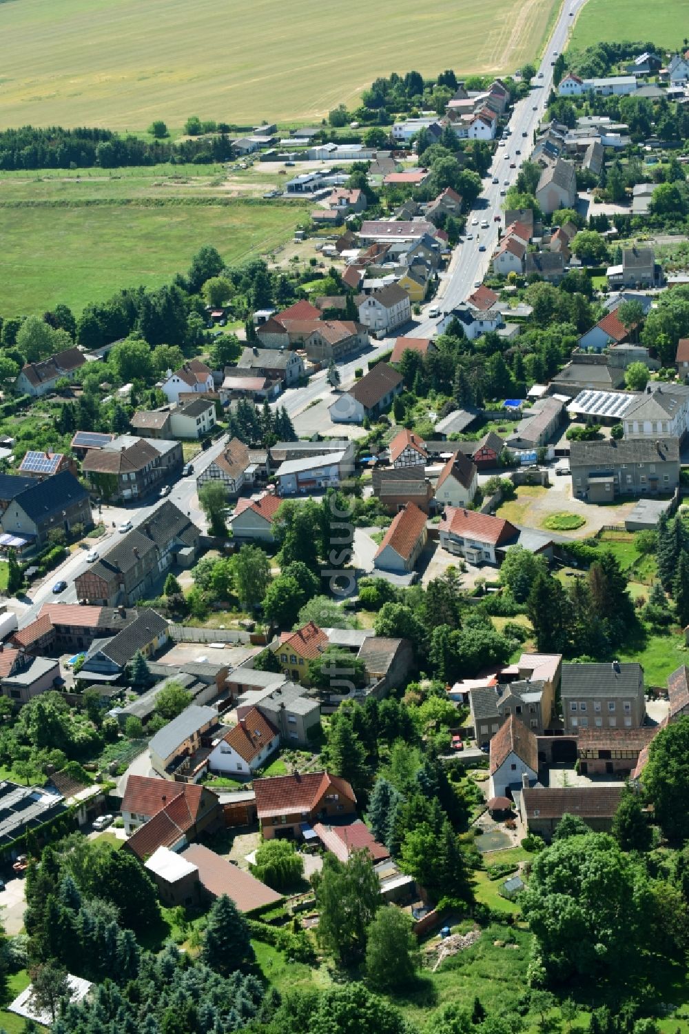 Luftbild Wedringen - Dorf - Ansicht in Wedringen im Bundesland Sachsen-Anhalt, Deutschland