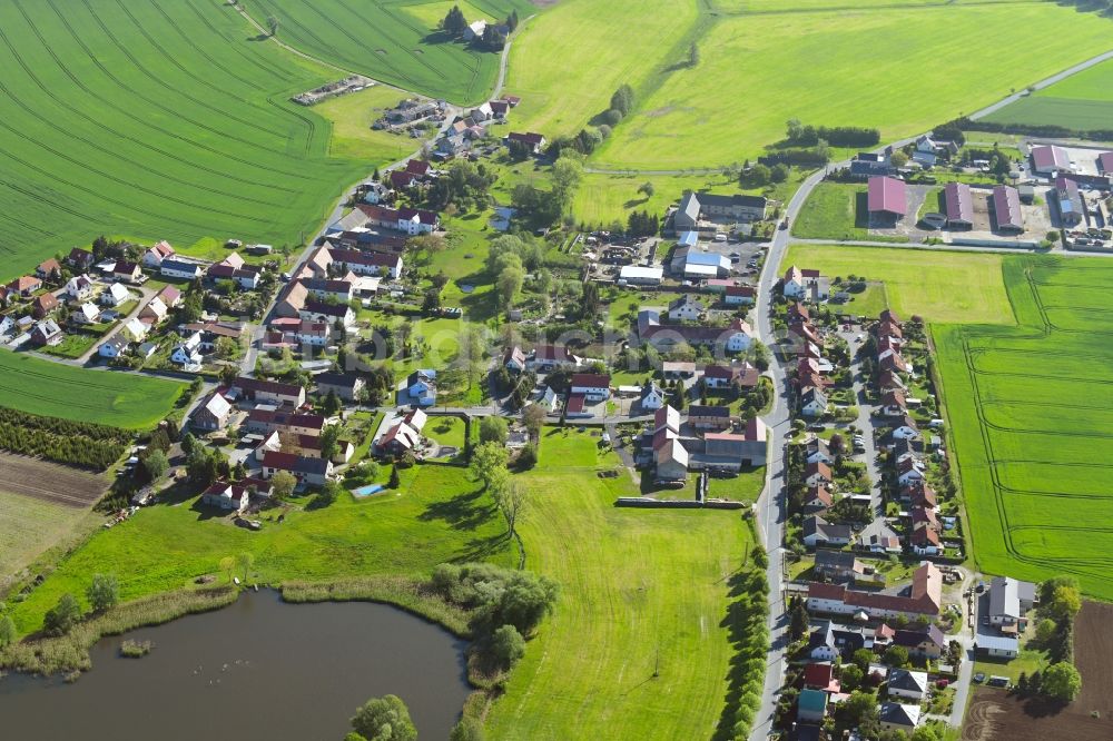 Luftaufnahme Welxande - Dorf - Ansicht in Welxande im Bundesland Sachsen, Deutschland