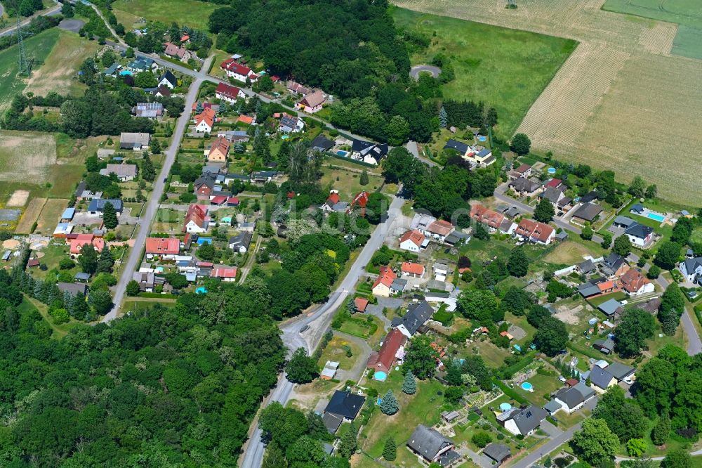 Weteritz von oben - Dorf - Ansicht in Weteritz im Bundesland Sachsen-Anhalt, Deutschland