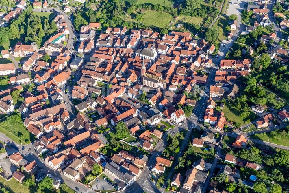 Luftbild Woerth - Dorf - Ansicht in Woerth in Grand Est, Frankreich