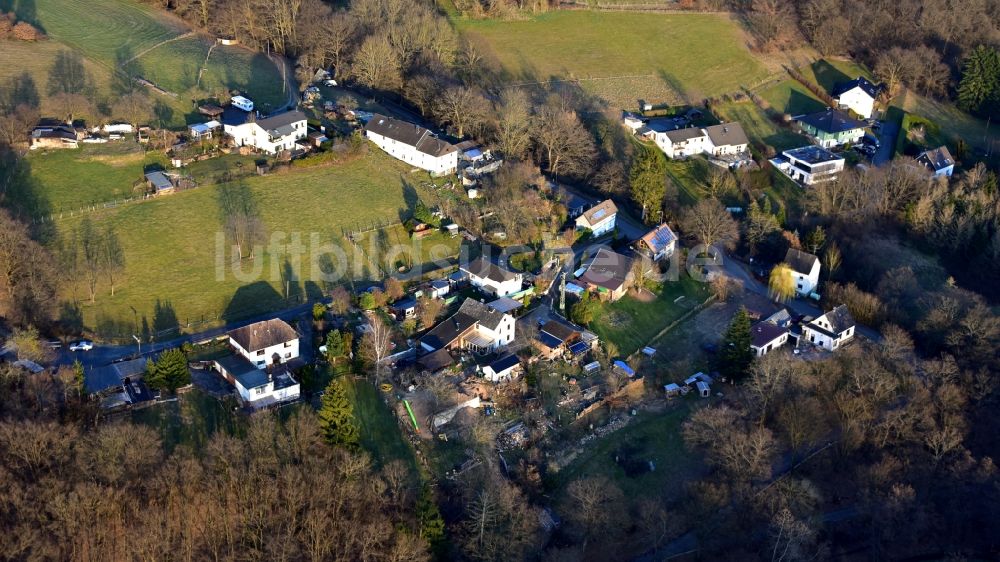 Hennef (Sieg) von oben - Dorf Röttgen, Ansicht in Hennef (Sieg) im Bundesland Nordrhein-Westfalen, Deutschland