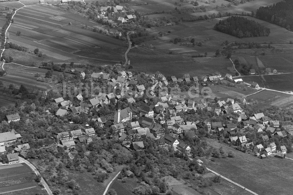 Calw von oben - Dorfansicht von Altburg im Bundesland Baden-Württemberg, Deutschland