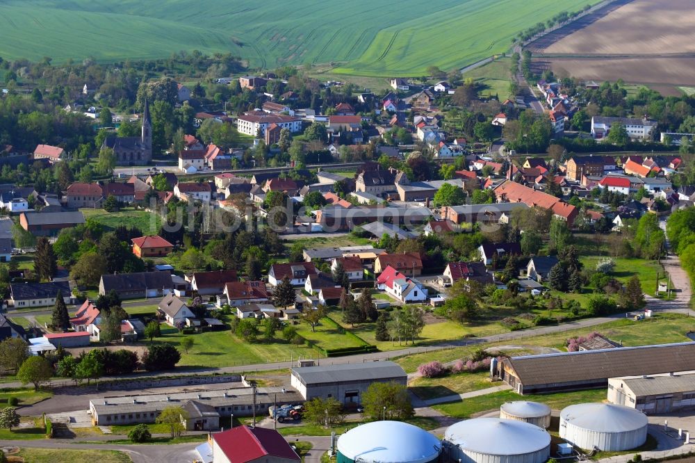 Luftbild Belleben - Dorfansicht in Belleben im Bundesland Sachsen-Anhalt, Deutschland