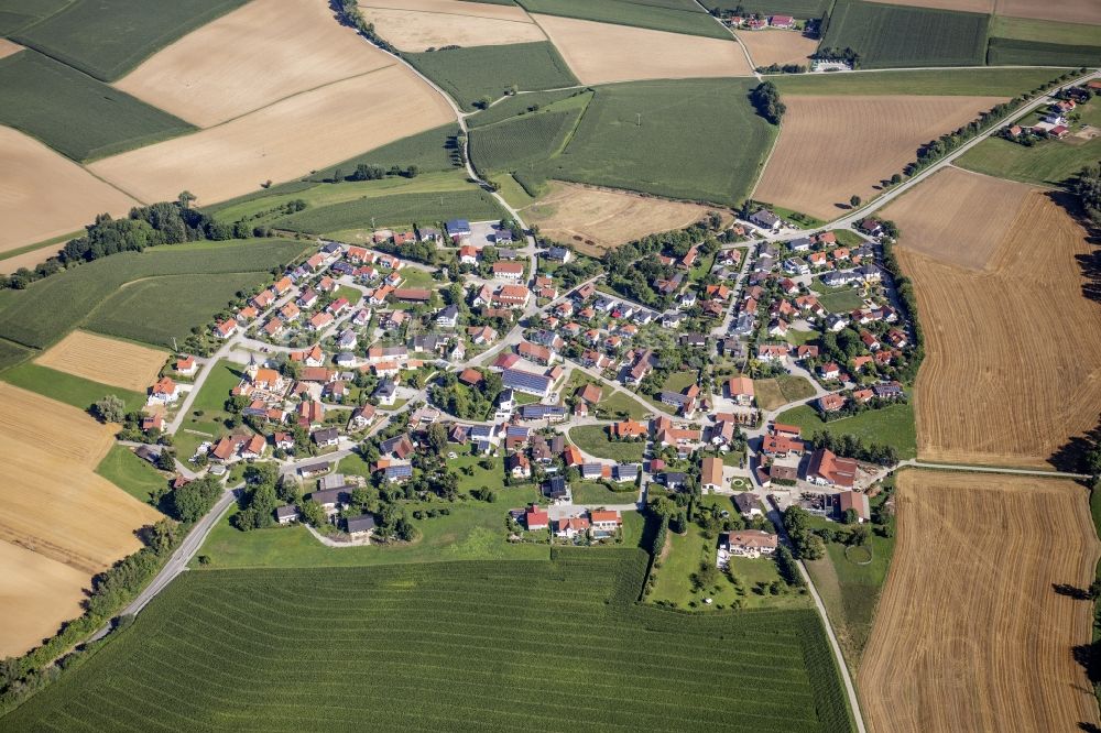 Luftbild Haunwang - Dorfansicht vom durch Landwirtschaft geprägten Haunwang im Bundesland Bayern, Deutschland
